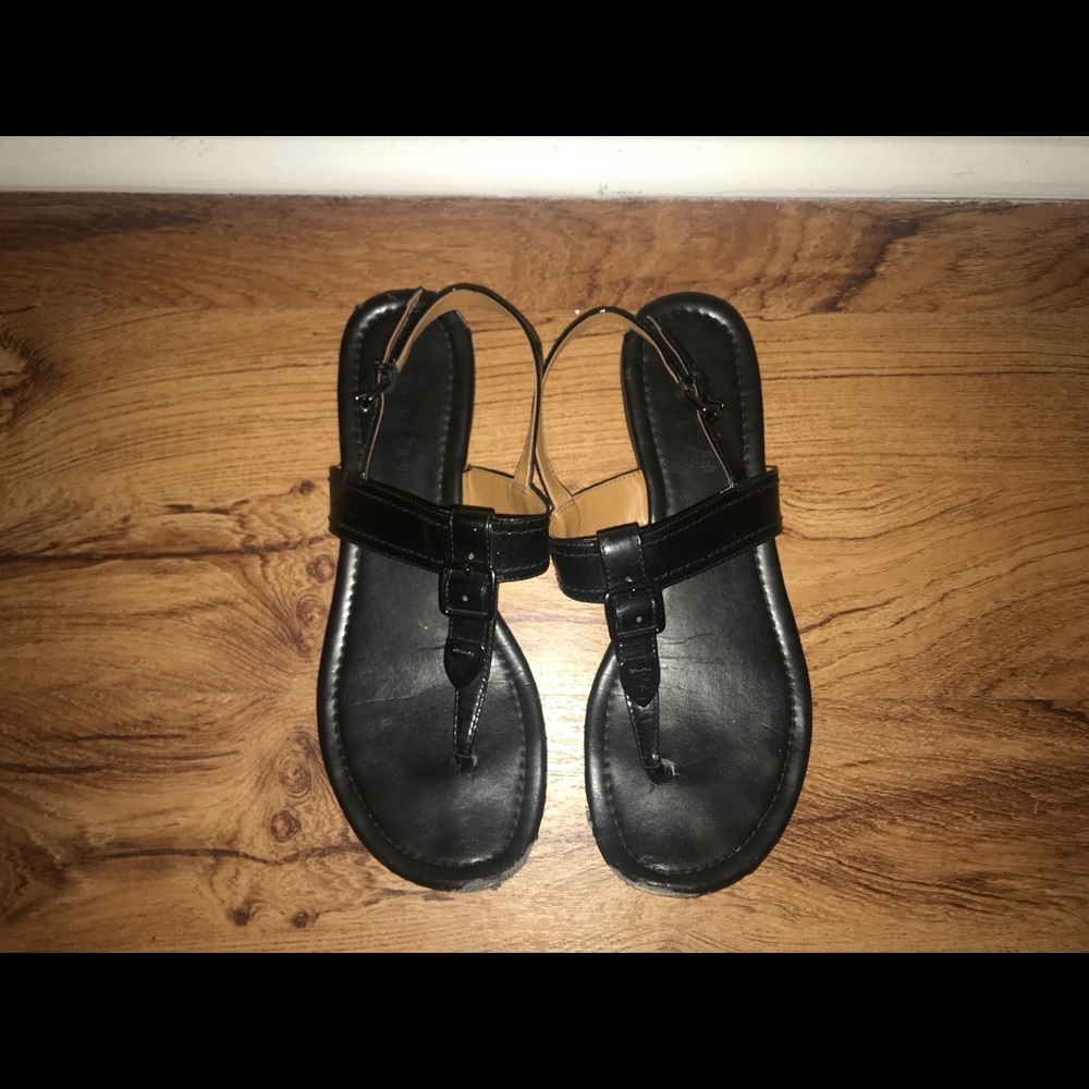 Black Coach Sandals 8